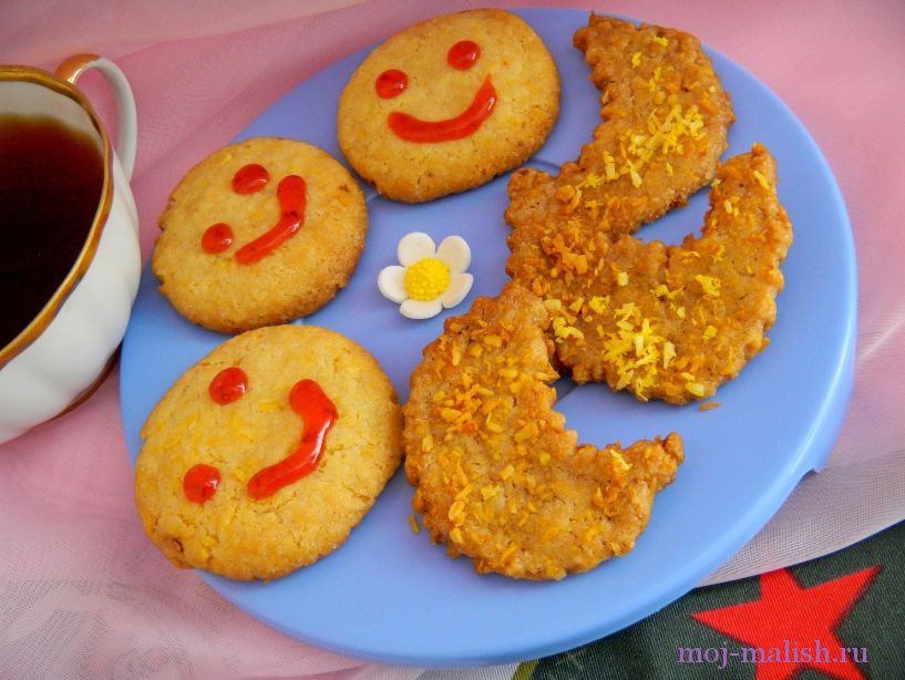 вкусное песочное печенье для детей